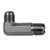 Midland Metal 2501LL64 90-deg Extra Long Elbow, 3/8-in Male JIC x 1/4-in Male NPTF, Steel