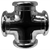 Midland Metal 45394LFCP Cross, 3/4 in FIP x 3/4 in FIP x 3/4 in FIP x 3/4 in FIP, Bronze, Chrome-Plated