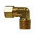 Midland Metal 18224VS Male Elbow with Thread Sealant, 1/4-in Compression x 1/8-in Male NPTF, Brass