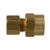 ANDERSON METALS 00996-0806 Tank Coupling (Drilled Through), 1/2-in Compression x 3/8-in Female NPTF, Brass, Body Only