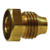 ANDERSON METALS 00881-10 Double Compression Sleeve Hex Nut, 5/8-in Threaded, Brass