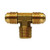 ANDERSON METALS 04045-0612 Branch Tee, 3/8-in SAE 45 deg Male Flared x 3/8-in SAE 45 deg Male Flared x 3/4-in MNPT, Brass