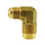 ANDERSON METALS 04057-1208 90 deg Reducing Elbow, 3/4-in 45 deg Flared x 1/2-in 45 deg Flared, Brass