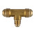 ANDERSON METALS 04059-101004 Reducing Branch Tee, 5/8-in Male Flared x 5/8-in Male Flared x 1/4-in Male Flared, Brass