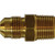 ANDERSON METALS 04098-0404 Extra Heavy Adapter, 1/4-in SAE 45 deg Male Flared x 1/4-in Male NPTF, Brass