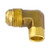 Midland Metal 04089-0404 Elbow, 1/4-in Male Flared x 1/4-in Sweat, Brass
