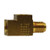 Midland Metal 08634 Towed Trailer Brake Tee, 1/4 in Inverted Flared x 3/16 in Inverted Flared x 1/4 in, Brass