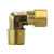 ANDERSON METALS 700069-0704 90-deg Elbow, 7/16-in Compression x 1/4-in MNPTF, Lead-Free Brass