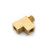 ANDERSON METALS 706127-02AOP Barstock Street Tee, 1/8-in FNPTF x 1/8-in MNPTF x 1/8-in FNPTF, Lead-Free Brass