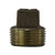 ANDERSON METALS 738109-12 Cored Square Head Plug, 3/4-in MPT, Bronze