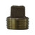 ANDERSON METALS 738114-16 Solid Square Head Plug, 1-in MPT, Bronze