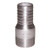 BUCHANAN RUBBER CNT-075-A Combination Nipple, 3/4 in Hose Barbed x 3/4 in MPT, Aluminum