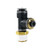 CHAMPION BRASS 271PPSCDOT-84D D.O.T. Reducing Male Run Tee, 1/2-in Push-to-Connect x 1/2-in Male NPT x 1/4-in Push-to-Connect