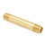 MID-AMERICA FITTINGS 113-648 Long Pipe Nipple, 3/8 in, 3 in, Brass