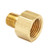 MID-AMERICA FITTINGS 120-128 Pipe Adapter, 3/4-in Female NPTF x 1/2-in Male NPTF, Brass