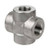 Midland Metal 103391 Cross, 1/4-in Female NPT x 1/4-in Female NPT x 1/4-in Female NPT x 1/4-in Female NPT, 3000 lb