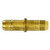 ANDERSON METALS 07062-02 Single Mini Barb Splicer, 1/8-in Mini Barb x 1/8-in Mini Barb, Brass