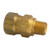 Midland Metal 32464 Swivel Adapter, 1/2-in Female NPTF x 3/8-in Male NPTF, Brass