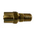 ANDERSON METALS 07217-040802 Reusable Male Stem, 1/4-in I.D. x 1/2-in O.D. x 1/8-in Male NPTF, Brass