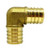 Midland Metal 35057 Union Elbow, 3/8-in PEX x 3/8-in PEX, Lead-Free Brass