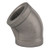 Midland Metal 62186MS SP-114 45-deg Elbow, 1-1/4-in Female NPT x 1-1/4-in Female NPT, 304 Stainless Steel