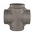 Midland Metal 62396MS SP-114 Cross, 1-1/4-in Female NPT x 1-1/4-in Female NPT x 1-1/4-in Female NPT x 1-1/4-in Female NPT, 304 Stainless Steel