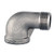 Midland Metal 63161MS SP-114 90-deg Street Elbow, 1/4-in Male NPT x 1/4-in Female NPT, 316 Stainless Steel