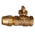 Midland Metal 970263 Curb Stop Ball Valve, 3/4-in Nominal, FIP x CTS, Lead-Free Bronze