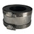 Midland Metal 970822 Reducing No-Hub Coupling, 4-in x 3 in, Rubber/Stainless Steel