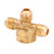 ANDERSON METALS 04093-08100812 Cross, 1/2-in Male Flared x 5/8-in Male Flared x 1/2-in Male Flared x 3/4-in Female NPT, Brass