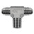 STAINLESS ADAPTERS SS2601-02-02-02 Male Branch Tee, 1/8-in Male JIC x 1/8-in Male JIC x 1/8-in Male NPTF, Stainless Steel