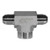 STAINLESS ADAPTERS SS2602-04-04-04 Female Branch Tee, 1/4-in Male JIC x 1/4-in Male JIC x 1/4-in Female NPTF