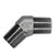 STAINLESS ADAPTERS SS5501-06-06 45-deg Male Pipe Elbow, 3/8-in Male NPTF x 3/8-in Male NPTF, Stainless Steel