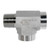STAINLESS ADAPTERS SS5602-16-16-16 Male Pipe Run Tee, 1-in Male NPTF x 1-in Female NPTF x 1-in Female NPTF, 316 Stainless Steel