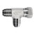 STAINLESS ADAPTERS SS6602-06-06-06 Swivel Run Tee, 3/8-in Male JIC x 3/8-in Female JIC Swivel x 3/8-in Male JIC