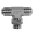 STAINLESS ADAPTERS SS6803-04-04-04 Branch Tee, 1/4-in Male JIC x 1/4-in Male JIC x 1/4-in Male Adjustable O-Ring Boss, Stainless Steel