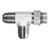 STAINLESS ADAPTERS SS6804-06-06-06 Run Tee, 3/8-in Male JIC x 3/8-in Male Adjustable O-Ring Boss x 3/8-in Male JIC, Stainless Steel
