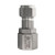 Midland Metal Mid-Lok SSC270544 Bulkhead Union with Nut, 1/4-in Tube x 1/4-in Female NPT, Stainless Steel