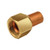 Midland Metal US5-88 SAE 45-deg Flared Swivel Adapter, 1/2-in Female Flared Swivel x 1/2-in Sweat, Brass