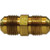 Midland Metal 04097-04 Extra Heavy Union, 1/4 in SAE 45 deg Flared x 1/4 in SAE 45 deg Flared, Brass