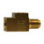 Midland Metal 08639 Towed Trailer Brake Tee, 3/16 in Inverted Flared x 3/16 in Inverted Flared x 3/16 in, Brass