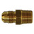 Midland Metal 10282 SAE 45-deg Flare Adapter, 1/2-in Male Flared x 1/8-in Male NPTF, Brass