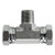 Midland Metal 16012424 Swivel Branch Tee, 1-1/2-in Male NPTF x 1-1/2-in FNPSM Swivel x 1-1/2-in FNPSM Swivel, Steel