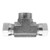 Midland Metal 160286 Pipe Swivel Branch Tee, 1/2-in Female NPTF x 3/8-in Female NPSM Swivel x 3/8-in Female NPSM Swivel, Steel