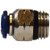Midland Metal 20058NA Male Adapter, 3/8-in Push-to-Connect x 1/4-in Male Global Thread, Brass, Nickel-Plated