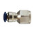 Midland Metal 20037NA Female Adapter, 3/8-in Push-to-Connect x 3/8-in Female NPT, Nickel-Plated Brass