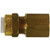 Midland Metal 20258 Poly-Flo® Interchangeable Female Adapter, 3/16-in Compression x 1/4-in Female NPTF, Brass