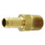 ANDERSON METALS 07068-0404 Single Mini Barb Male Adapter, 1/4-in Mini Barb x 1/4-in Male NPTF, Brass