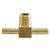 ANDERSON METALS 07072-0402 Mini Barb Male Branch Tee, 1/4-in Mini Barb x 1/4-in Mini Barb x 1/8-in Male NPTF, Brass