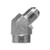 Midland Metal 250544 45-deg Elbow, 1/4-in Male JIC x 1/4-in Female NPTF, Steel